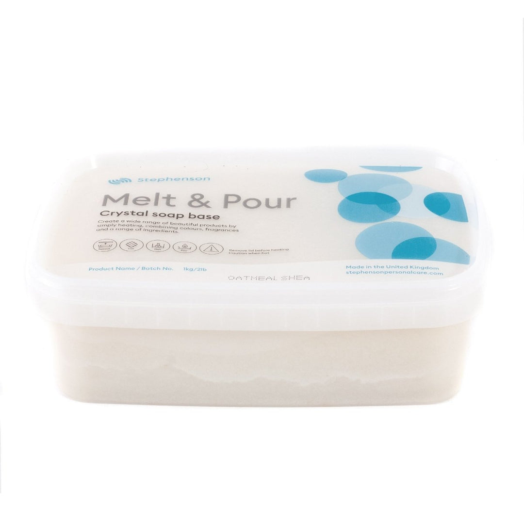 Melt and Pour Soap Base - Oatmeal & Shea Butter - Mystic Moments UK