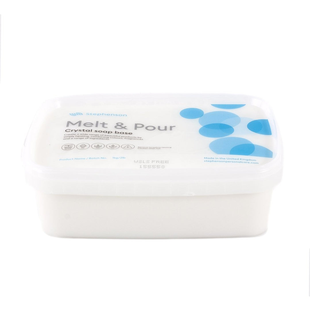 Melt and Pour Soap Base - White SLS FREE - Mystic Moments UK