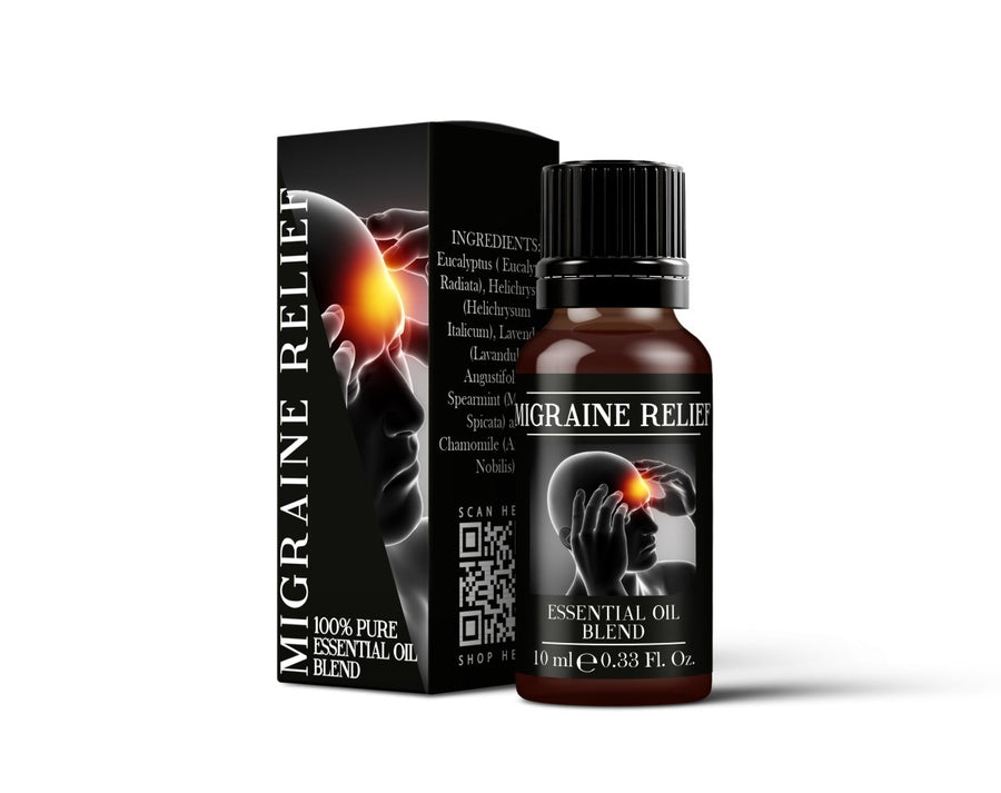 Migraine Relief - Essential Oil Blends - Mystic Moments UK