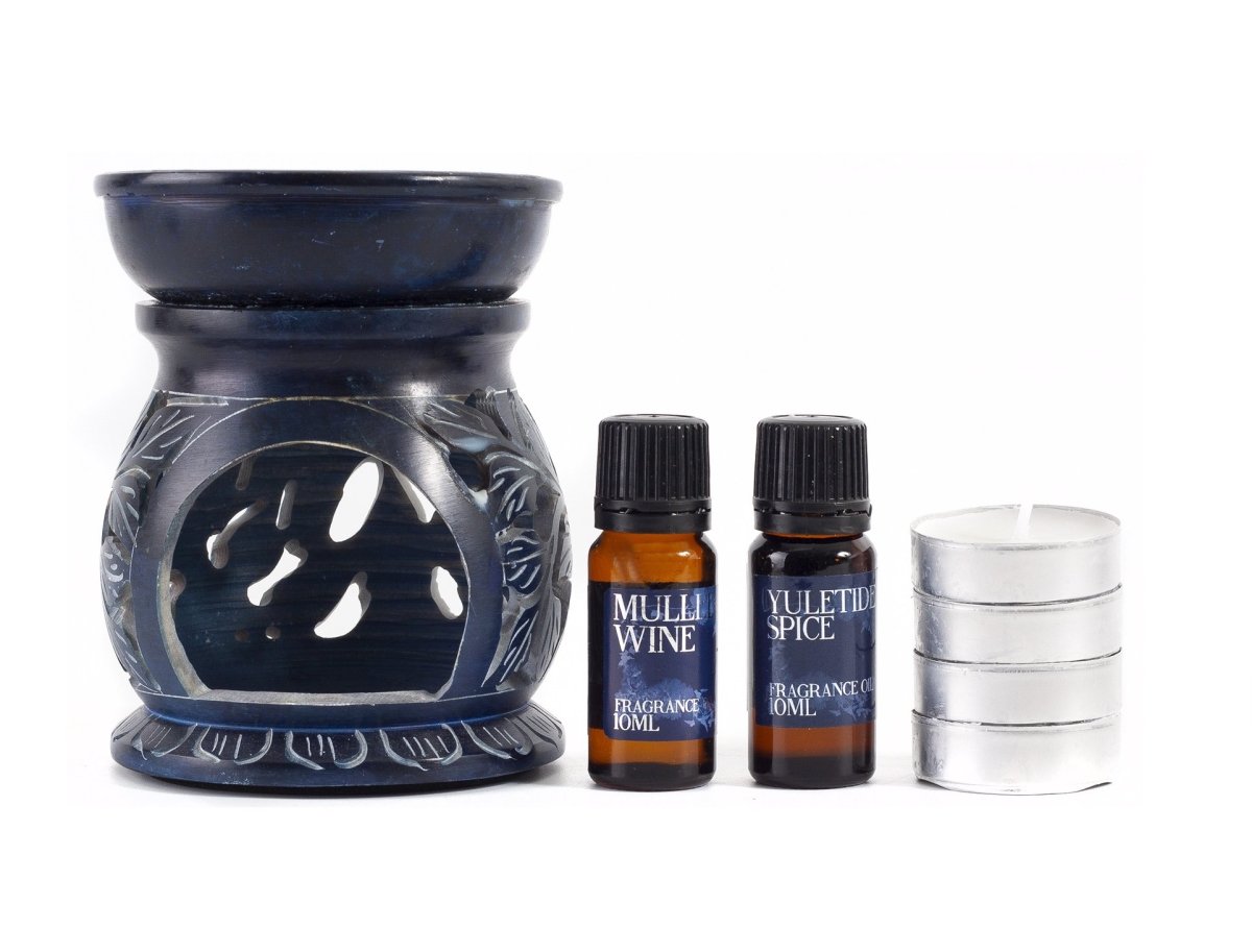 Mulled Wine and Christmas Spice Oil Burner Gift Set - Mystic Moments UK