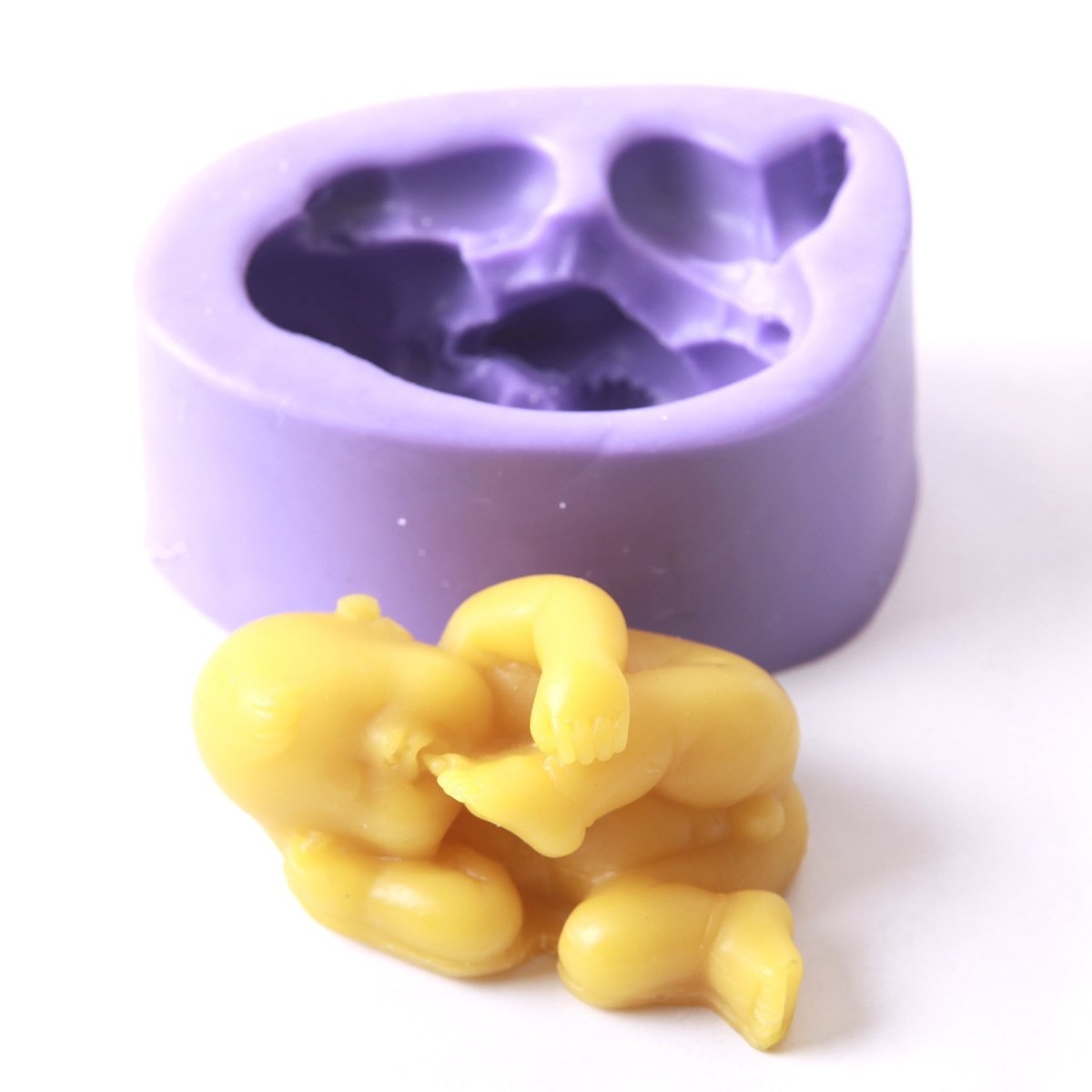 Newborn Baby On Side Silicone Soap Mould R0574 - Mystic Moments UK