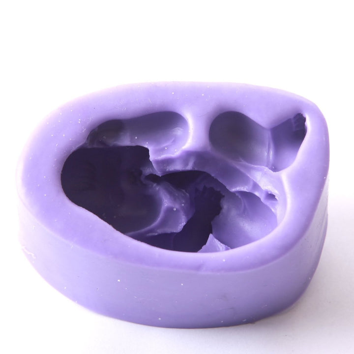 Newborn Baby On Side Silicone Soap Mould R0574 - Mystic Moments UK