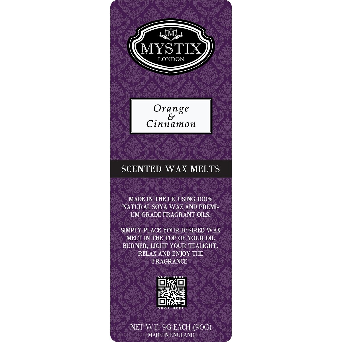 Orange & Cinnamon | Wax Melt Clamshell - Mystic Moments UK