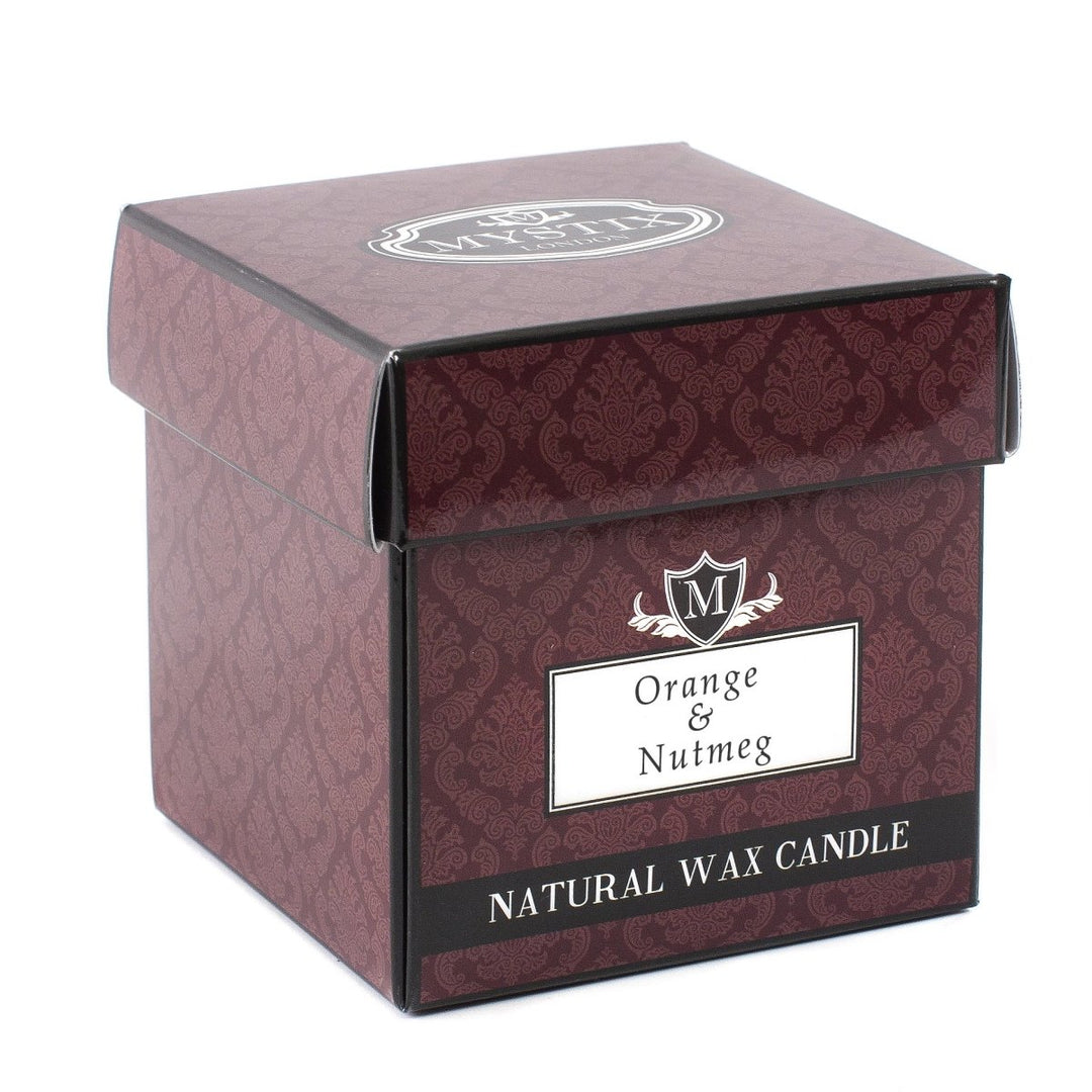 Orange & Nutmeg Scented Candle - Mystic Moments UK