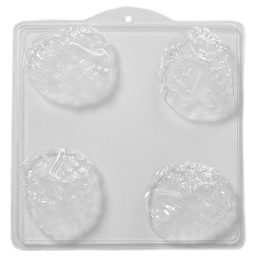 Peacock Soap PVC Mould (4 Cavity) M32 - Mystic Moments UK