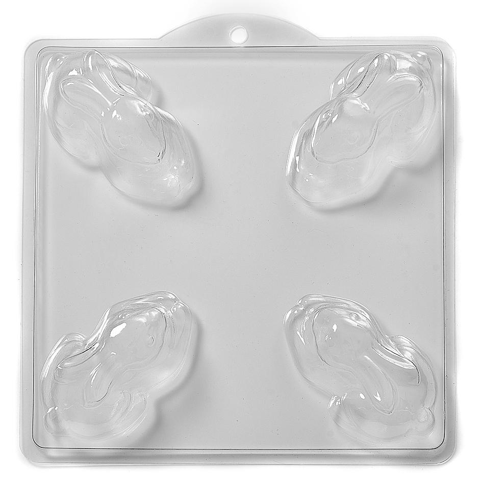 Running Rabbit Mould 4 Cavity Resting Rabbit PVC Mould M19 – Mystic Moments UK