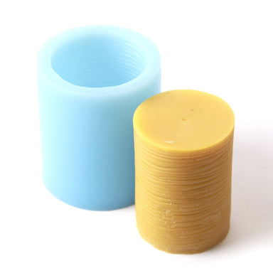 Ridge Cylinder Candle Silicone Candle/Bath Bomb Soap /Chocolate Mould LZ0075 - Mystic Moments UK