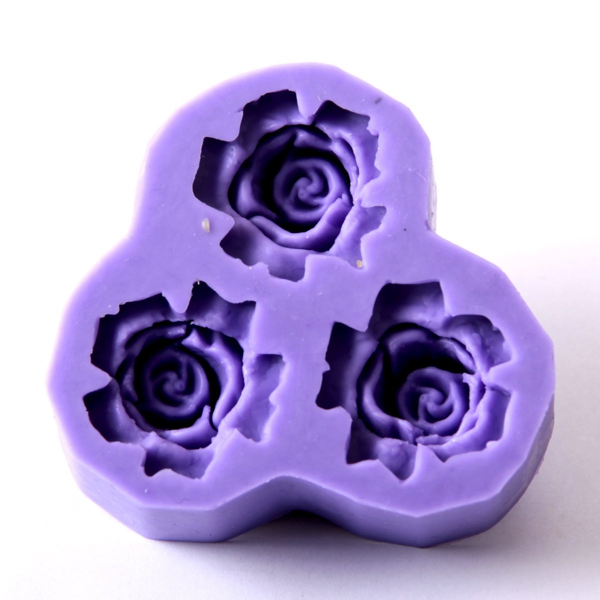 Rose Silicone Fondant/Icing/Choc/Jewellery Mould F0201 cavity 3 - Mystic Moments UK