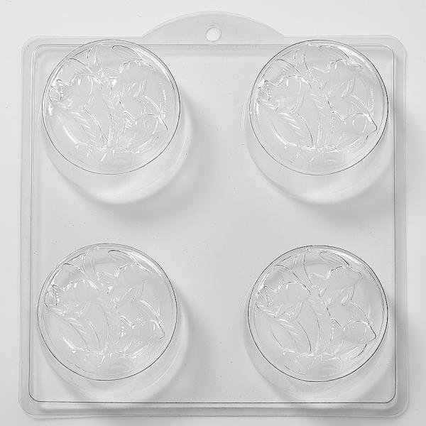 Round Angel Fish Soap/Bath Bomb/Chocolate Mould 4 Cavity L44 - Mystic Moments UK