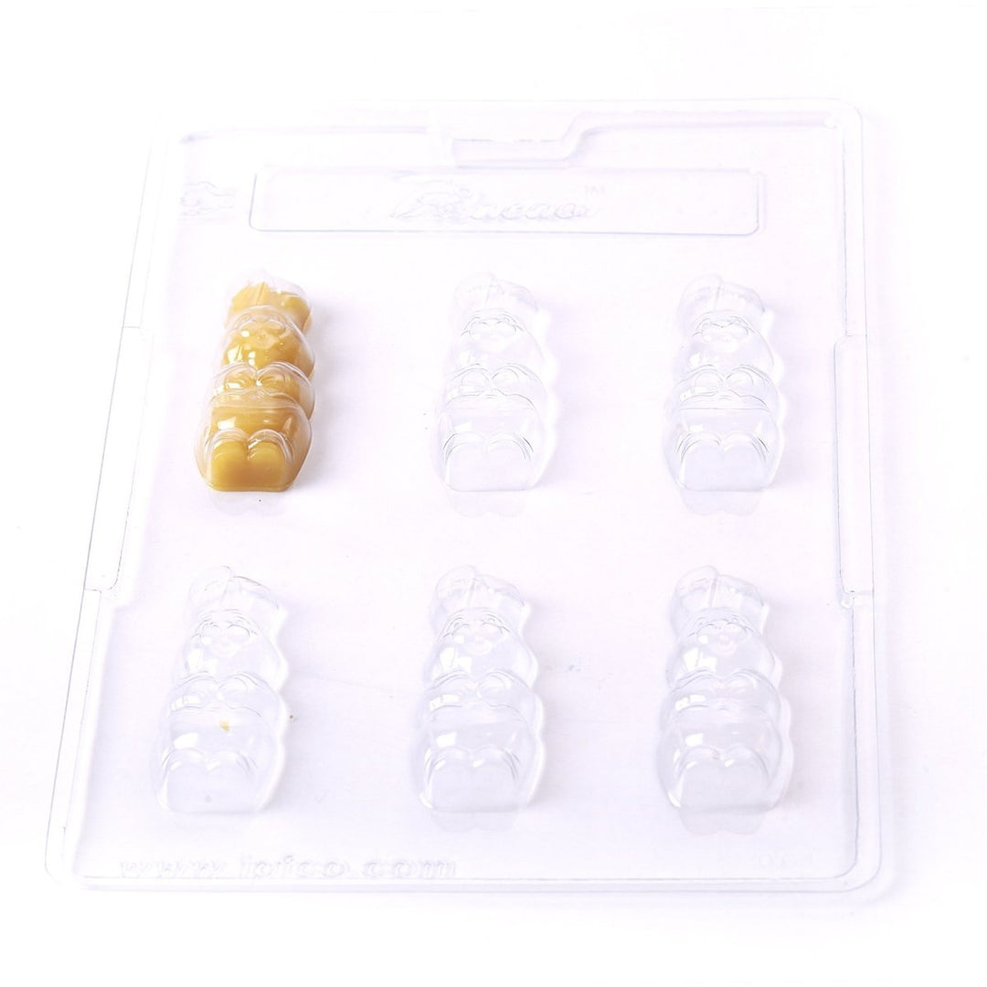 Small Easter Bunny Chocolate/Sweet/Soap/Plaster/Bath Bomb Mould #064 (6 cavity) - Mystic Moments UK