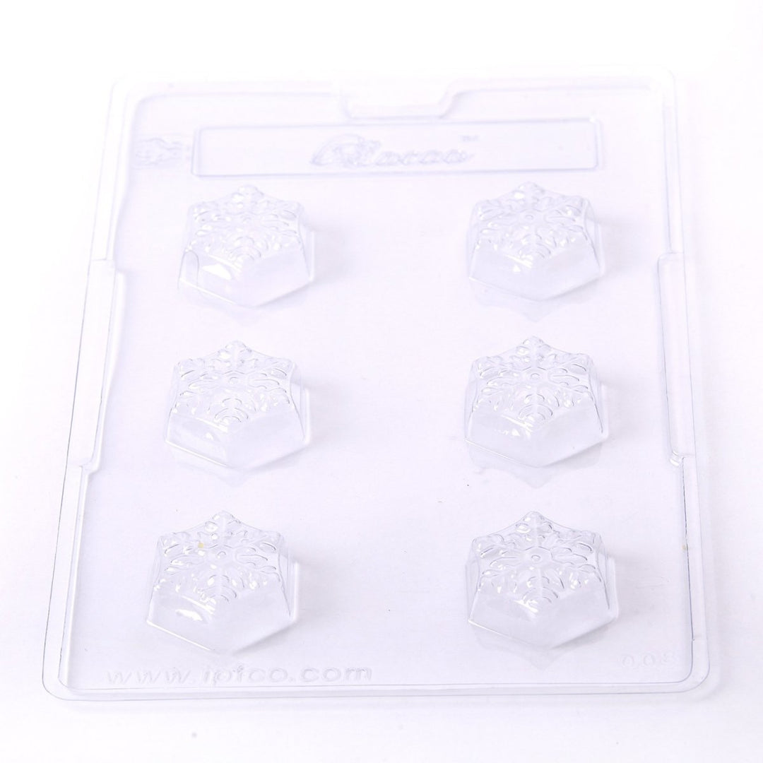 Snowflakes Chocolate/Sweet/Soap/Plaster/Bath Bomb Mould #008 (6 cavity) - Mystic Moments UK