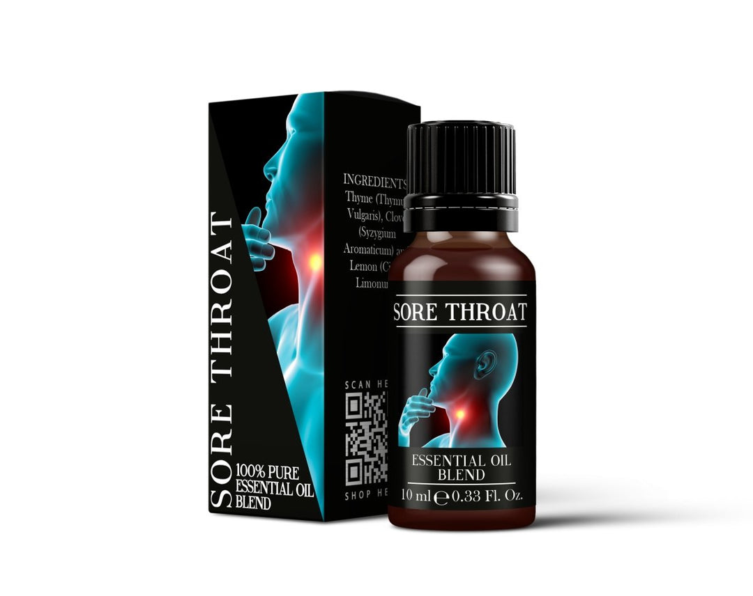 Sore Throat - Essential Oil Blends - Mystic Moments UK