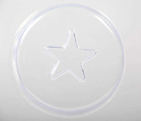 Star On Circle Soap Mould 5 Cavity M160 - Mystic Moments UK