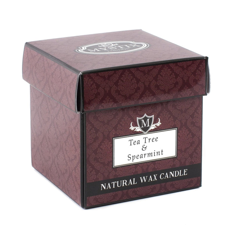 Tea Tree & Spearmint Scented Candle - Mystic Moments UK