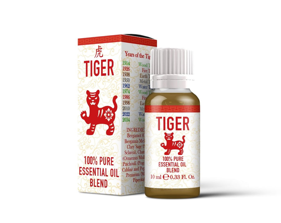 Tiger - Chinese Zodiac - Essential Oil Blend - Mystic Moments UK