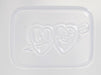 Wedding Favour Soap Mould Mold Double Heart with Arrow 8 Cavity M140 - Mystic Moments UK
