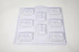 Wedding Favour Soap Mould Mold Double Heart with Arrow 8 Cavity M140 - Mystic Moments UK