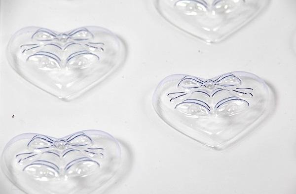 Wedding Favour Soap/Chocolate Bells on Heart Mould 8 Cavity M144 - Mystic Moments UK
