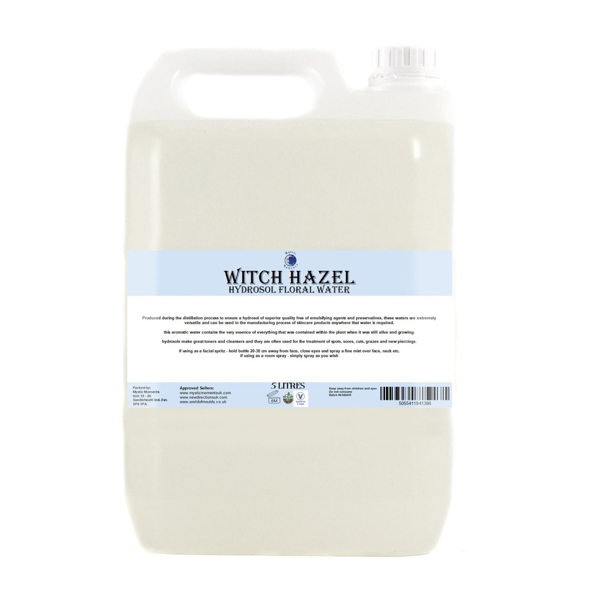 Witch Hazel Hydrosol Floral Water - Mystic Moments UK
