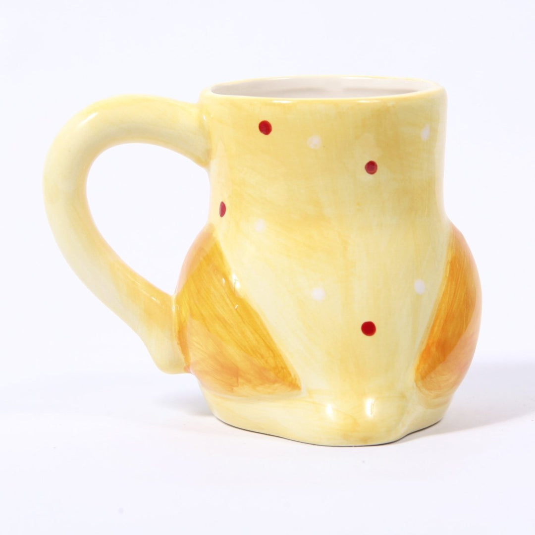 Yellow Ceramic Polka Dot Owl Mug - Mystic Moments UK