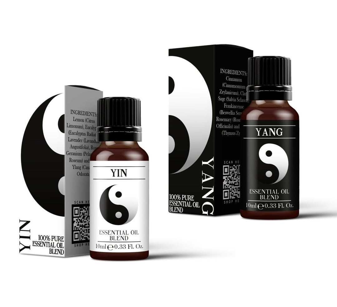 Yin & Yang Essential Oil Blend Twin Pack (2x10ml) - Mystic Moments UK